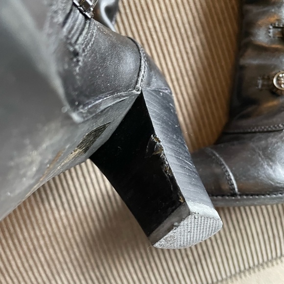 Mix Mooz black military style boot. Size 7. One heel slightly damaged. - Picture 3 of 3